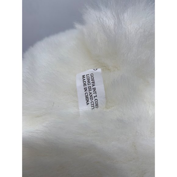 Goffa 14 Inch White Easter Bunny Carrot Embroidered Feet Bag with Pink Blue Teal - Picture 10 of 16